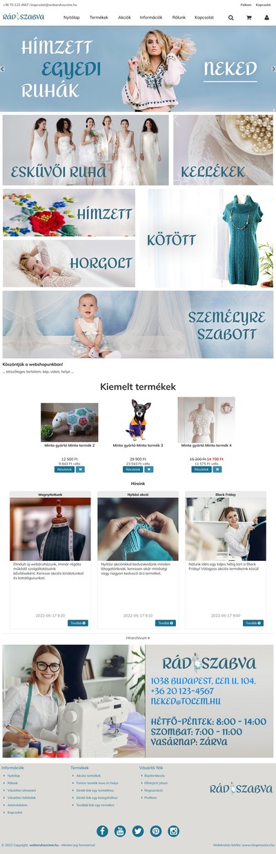 Webruhz kszts - design