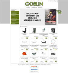 Goblin - webáruház készítés referencia