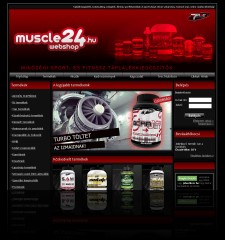 Muscle24 - webáruház készítés referencia